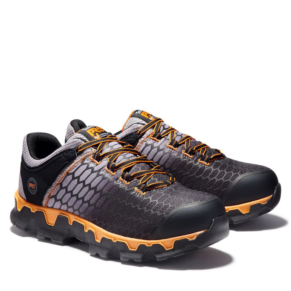 Timberland Mens Work Shoes PRO® Powertrain Sport Alloy Toe SD - Grey/Black - India OJ7639128